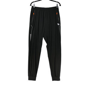 Bayleaf Performance Jogger Women Large Black Elastic Stretch Pull On Zip Pockets